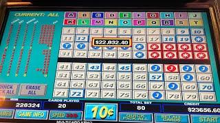 $22,800 EPIC Jackpot Multicard Keno Max Bet $8 Hand Pay $.10 denom #kenonation