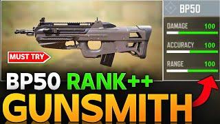 MOST USED GUN BP50 BEST GUNSMITH COD MOBILE | BEST BP 50  RANK BUILD IN CALL OF DUTY MOBILE |