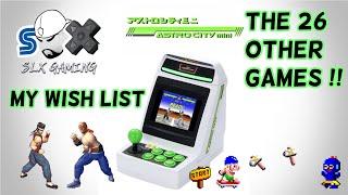 My Sega Astro City Mini Wish List