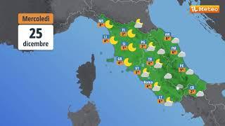 Meteo, previsioni meteo Mercoledì 25 dicembre 2024