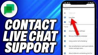 How To Contact Google Live Chat Support (2024) - Easy Fix