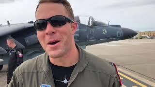 F-16 Fighter Jet Pilot Interview Before Evansville's ShrinersFest Air Show