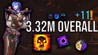 +11 Cinderbrew Meadery Shadow Priest 3.32M Overall M+ POV | 11.1 (S2 TWW)