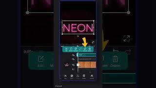 VN Video Editor NEON text Animation Tutorial #shorts