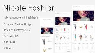 Nicole Fashion Bootstrap 3 eCommerce Template | Themeforest Website Templates and Themes