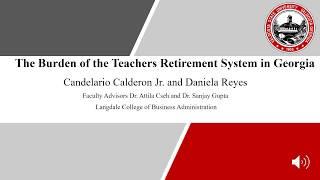 The Burden of the Teacher Retirement System (TRS) in Georgia