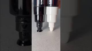 Activating Black and White Paint Markers!  Satisfying or Not?!  #artsupplies #asmr