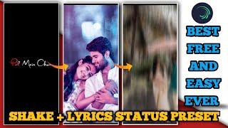 Alight Motion Shake Effect//Shake effect and lyrics Video//Status video editing