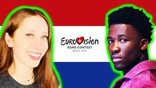 LET'S REACT TO THE NETHERLANDS' SONG FOR EUROVISION 2025 // CLAUDE "CEST LA VIE"