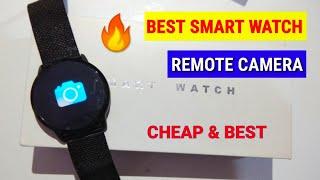 Cheap & Best Newwear Q8 Stainless steel smart watch | Remote Camera | Best smart watch from Banggood