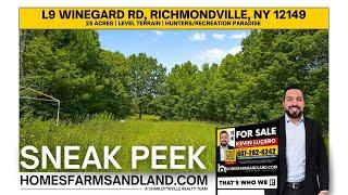 Sneak Peek! L9 Winegard Rd, Richmondville, NY 12149 Presented by Kevin Lucero