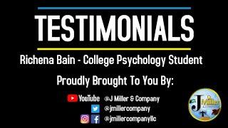 Richena Bain | College Psychology Student | Testimonial