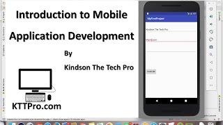 Introduction to Mobile Application Development by The Tech Pro
