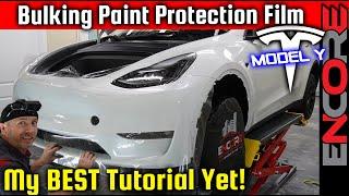 Tesla Model Y Front Bumper: Bulk PPF Installation Guide - The Right Way 