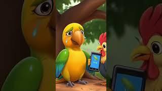 A big parrot enters the village, beautiful story #shorts #ai #hen #trending
