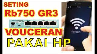 Seting mikrotik rb750gr3 vouceran pakai Hp @MUNIRTV