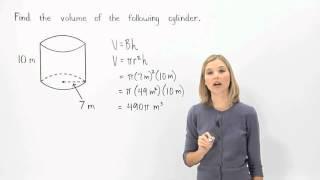 Volume of a Cylinder | MathHelp.com