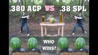 .380 Auto VS .38 Special in Pocket Guns Episode 24 - Watermelon Test
