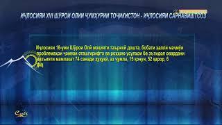 ИҶЛОСИЯИ XVI ШЎРОИ ОЛИИ ҶУМҲУРИИ ТОҶИКИСТОН ИҶЛОСИЯИ САРНАВИШТСОЗ XVI СЕССИЯ ВЕРХОВНОГО СОВЕТА РЕСПУ