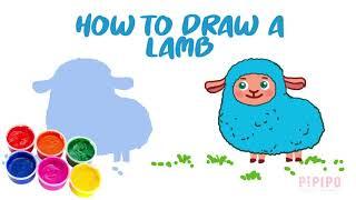 how to draw a lamb  как нарисовать барашка   كيفية رسم خروف