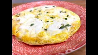 Eggs with Mozzarella in a pan  Italian style