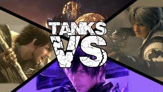 FFXIV VERSUS - Paladin vs Warrior vs Dark Knight vs Gunbreaker (Tanks ShB Edition)