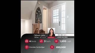 Check out my new listing Address: 3 Karalee Cambridge, Ontario N3C4H2