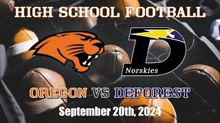 Football: Oregon vs DeForest (9/20/24)