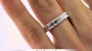 3.95ct Emerald Cut Diamond Eternity Band-Mark Broumand