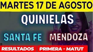 Quinielas Primera y matutina de Santa fé y Mendoza Martes 17 de Agosto