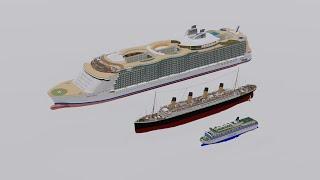 RMS Titanic & MS Estonia & Oasis of the Seas