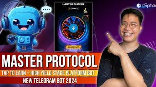 Master Protocol - Earn High Yield Stakes + $800 TaskOn Campaign | Tap To Earn TG Bot Review