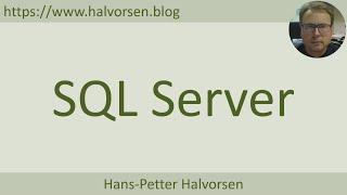 Introduction to SQL Server