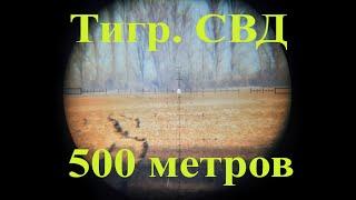 Стрельба на 500 метров! Карабин Тигр 7,62х54. СВД.