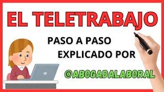 TELETRABAJO en ESPAÑA  Actualizado 2024 ️ ABOGADA LABORAL