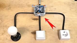 Electricians don't want you to know about this! Connect the light switch in 2 minutes!