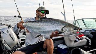 Vertical Jigging for Big Salmon - SEE THE BITE!