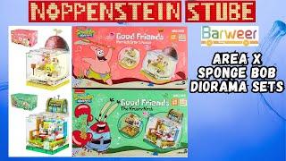 AREA-X SpongeBob SquarePants Collection | The Krusty Krab & Patrick Star´s House | Diorama