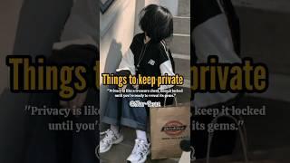 Things to keep private||#fypシ#aesthetic#tips#privacyispower#privacy#starbean