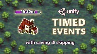 Timed Events - Building, Plant Growing, Daily Reward | Unity Tutorial