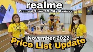 REALME Price List November 2022, Realme 10, C33, C30, C35, C25Y, C11, 8i, Realme 9 Pro+, 9 Pro, 9i