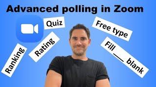 NEW advanced polls in Zoom: Free type, quiz, rank, match