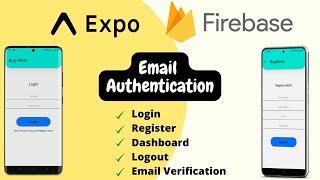 Email Authentication With Verification In React Native and Firebase App | React Native Tutorial