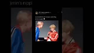 A compilation of Namjoon pinching Jimin's nipple 