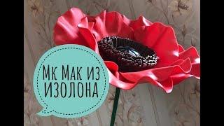 Large flowers. Мастер класс Мак из изолона. Мк мак. Ростовой мак из изолона. poppy