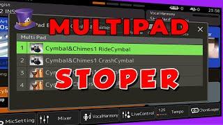 Stopping a Multipad - a trick to stop a currently playing multipad using registration