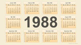 Kalender 1988