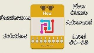 Puzzlerama Solutions - Flow Classic Advanced ( Level 01-13 )