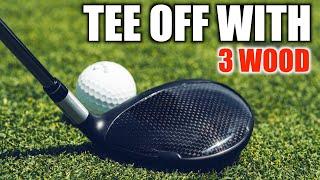 How To Tee Off With A 3 Wood.....If Needed! (Golf Swing Tips)