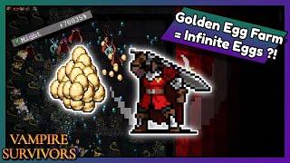 Vampire Survivors - Most BROKEN Golden Egg Farm!